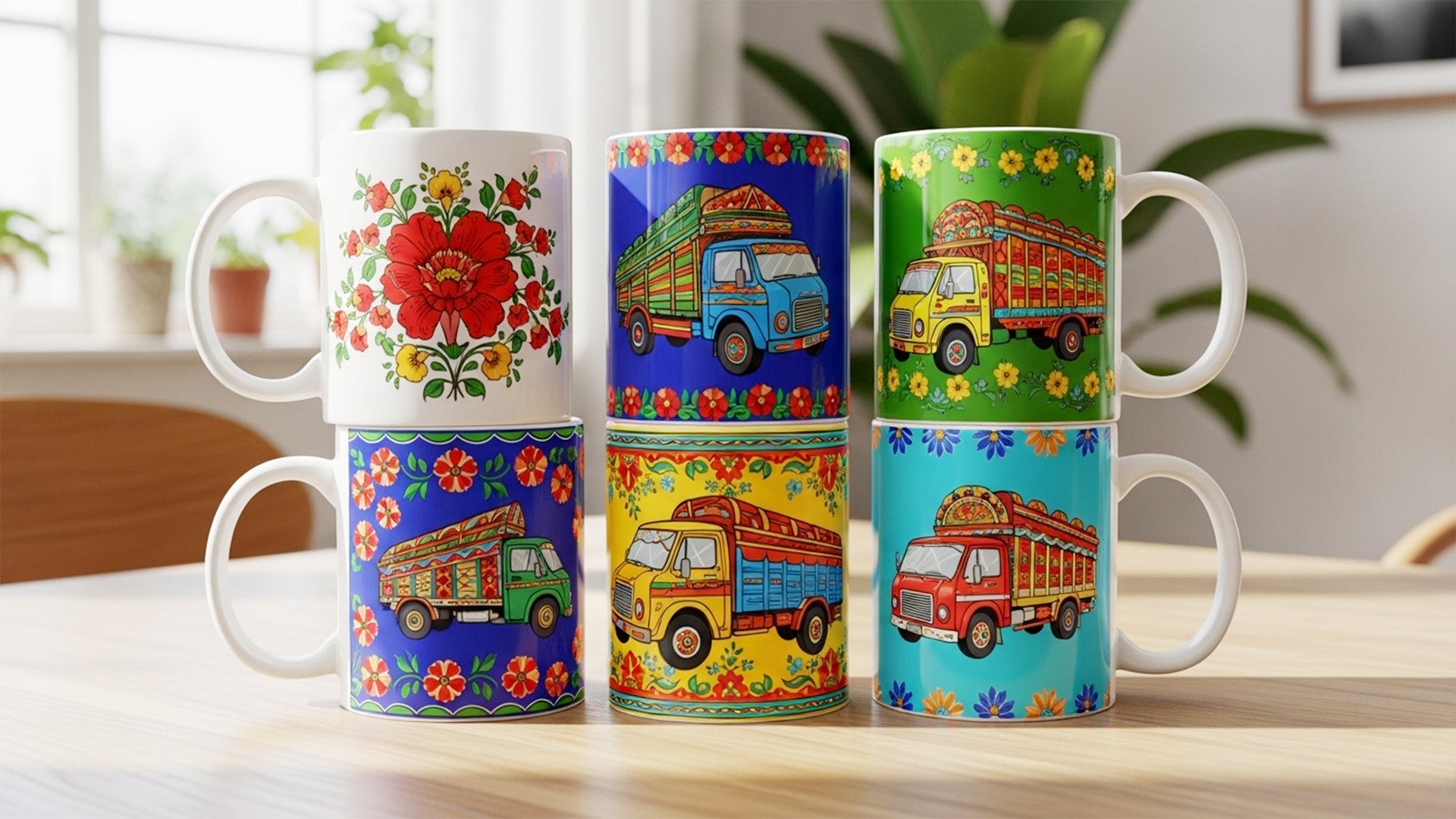 Pakistani Truck Art Mugs